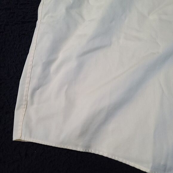 Arrow Fairfield Mens Button Up Shirt Yellow Size 34/35 Cotton Blend Neck 17 - Picture 11 of 12